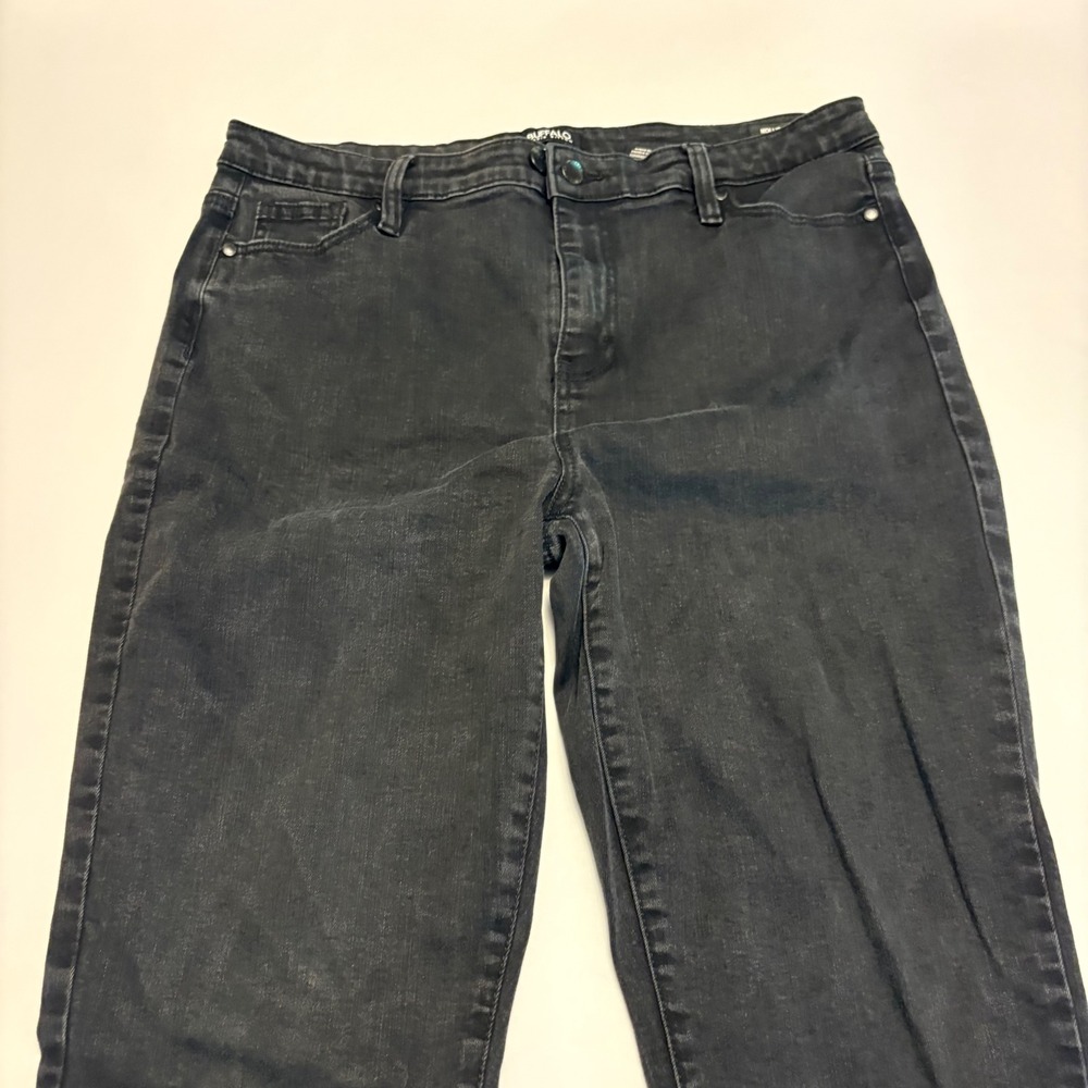 Buffalo David Bitton Mollie Skinny Jeans Womens 14/34 Black High Rise Stretch